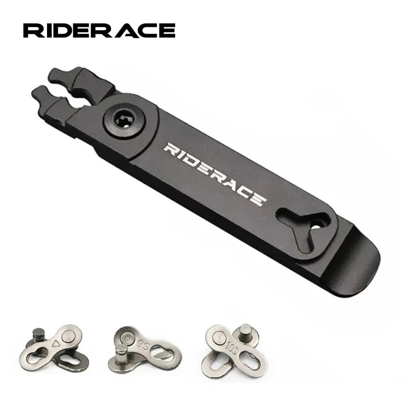 Chain Quick Link - Riderace-マウンテンバイクチェーン用のミニ修理ツール,クイック取り外し,取り付けプライヤー,サイクリングチェーンのバックル,開口部の開口部クランプ