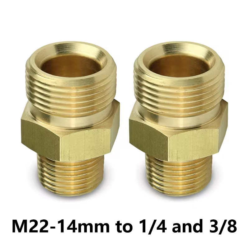 真鍮高圧洗浄機カップリングアダプター M22-14mm オス - Spoke Nipple Brass のレビューと価格
