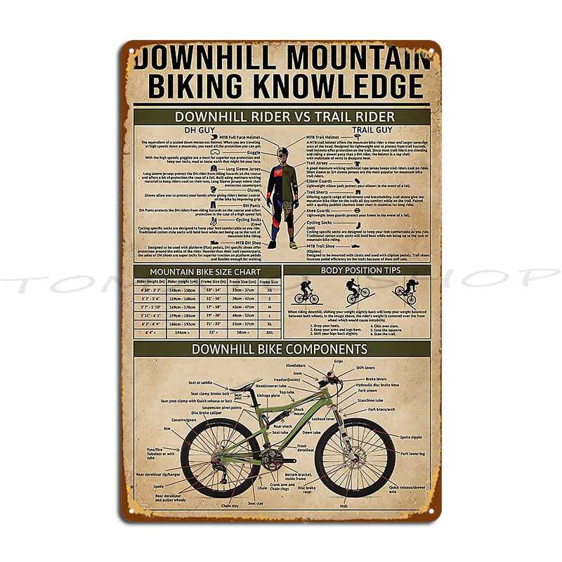 ダウンヒルマウンテンバイク知識メタルプレートシネマデザインヴ - Mountain Biking Europe のレビューと価格