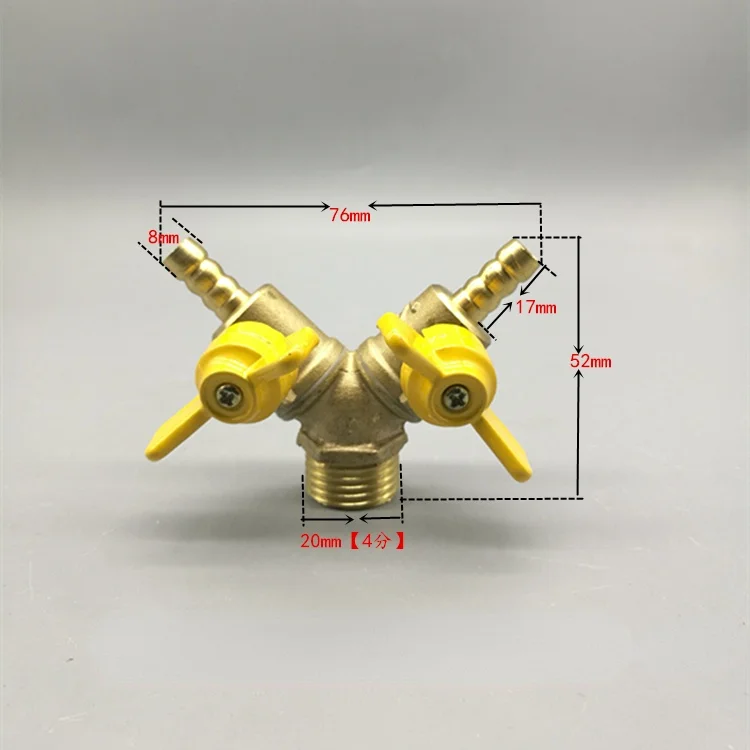 真ちゅう製のシャットオフボールバルブ,ホース,Yタイプ,3方 - Spoke Nipple Brass のレビューと価格