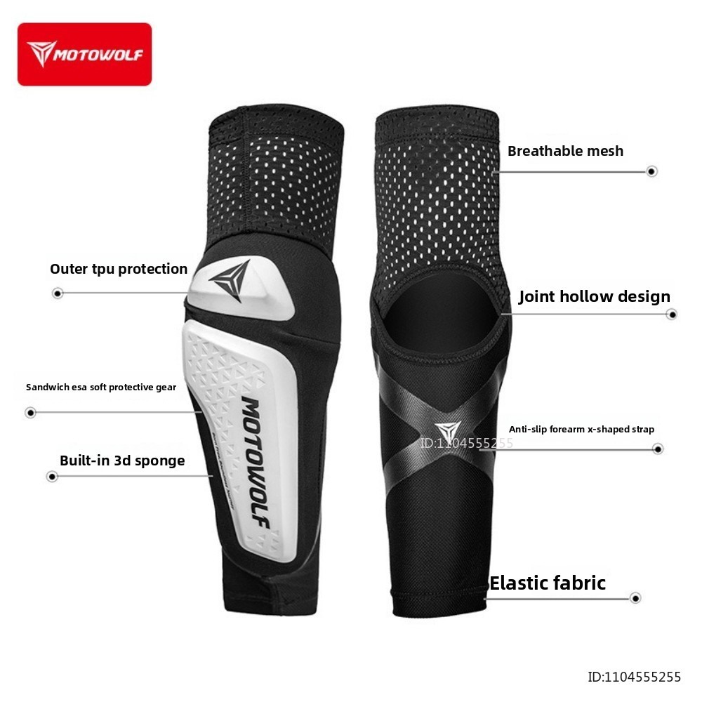 新しいオートバイ肘パッド弾性通気性アームスリーブ MTB サ - Mountain Biking Elbow Pads のレビューと価格